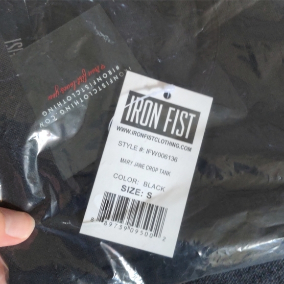 Last Chance! Buy now! Iron Fist Mary Jane Crop Top Size Small - Picture 5 of 7